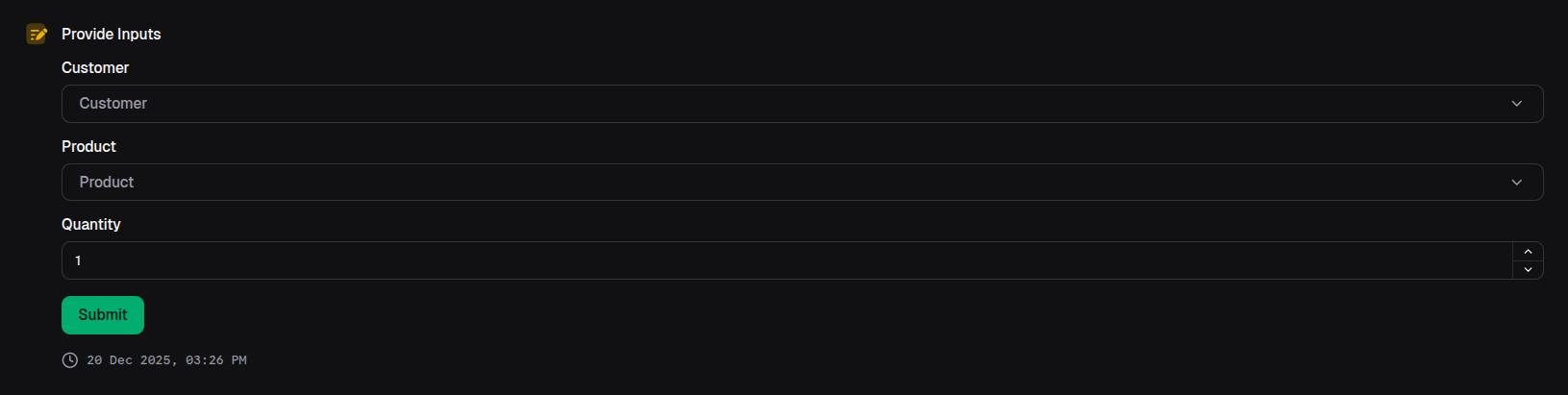 Form with search input