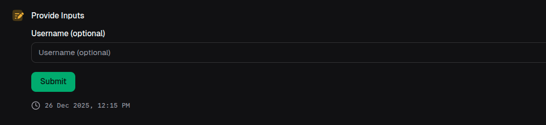 Optional input with custom validation