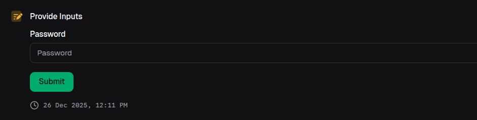 Secure password input